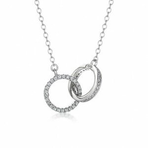 SOFIA ezüst nyaklánc összekapcsolt körök  nyaklánc IS028CT166