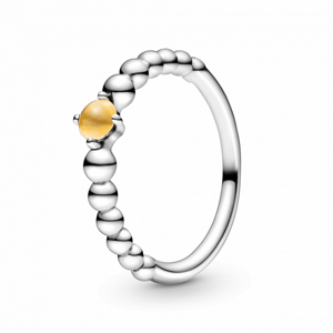 PANDORA Mézszínű gyöngyös gyűrű  gyűrű 198867C11