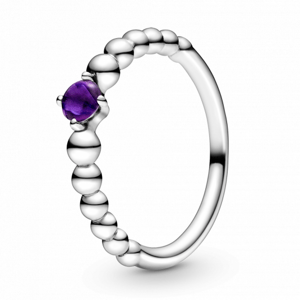 PANDORA Lila gyöngyös gyűrű  gyűrű 198867C03