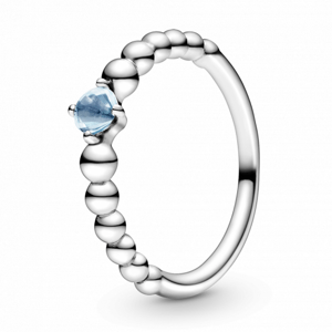 PANDORA Vízkék gyöngyös gyűrű  gyűrű 198867C01