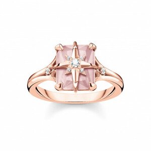 THOMAS SABO gyűrű Pink stone with star  gyűrű TR2288-417-9