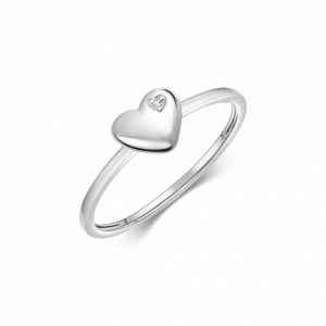 SOFIA ezüstgyűrű szívecskével  gyűrű AUSDZL0ZZCP-00