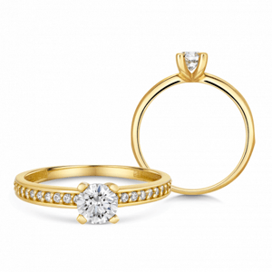 SOFIA arany eljegyzési gyűrű  gyűrű ZODLRZ670910XL1