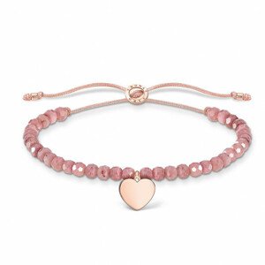 THOMAS SABO anyag karkötő Pink pearls heart rose gold  karkötő A1985-893-9-L20v