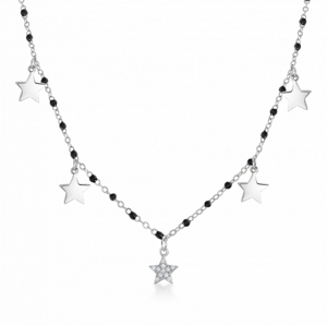 SOFIA ezüst nyaklánc csillagokkal  nyaklánc IS035CT022