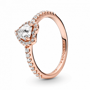 PANDORA aranyozott Szikrázó kiemelt szív gyűrű  gyűrű 188421C02