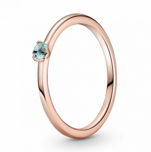PANDORA aranyozott Világoskék szoliter gyűrű  gyűrű 189259C02