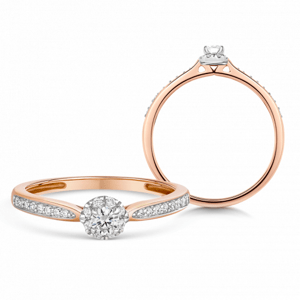 SOFIA DIAMONDS arany eljegyzési gyűrű gyémánttal  gyűrű UDRG48708R-H-I1