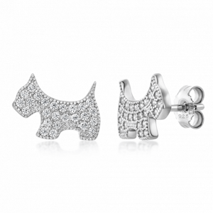 SOFIA ezüst fülbevaló kutyák  fülbevaló ANSE160116CZ1