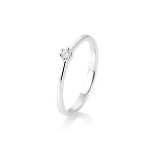 SOFIA DIAMONDS fehérarany gyűrű 0,05 ct gyémánttal  gyűrű BE41/85770-W