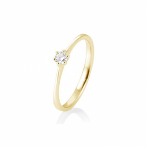SOFIA DIAMONDS sárga arany gyűrű 0,10 ct gyémánttal  gyűrű BE41/82144-Y