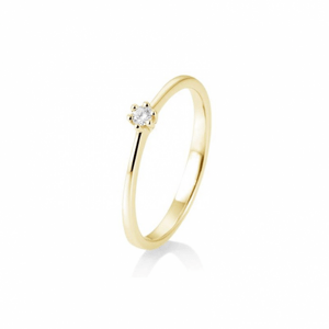 SOFIA DIAMONDS sárga arany gyűrű 0,05 ct gyémánttal  gyűrű BE41/85770-Y