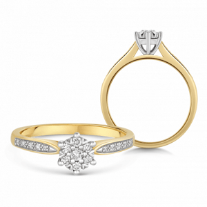 SOFIA DIAMONDS arany eljegyzési gyűrű gyémánttal  gyűrű AUBFKW04BEP-H-I