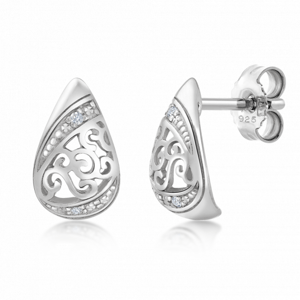SOFIA ezüst fülbevaló ornamentummal  fülbevaló AUSEZJ2ZZ0P-ZY