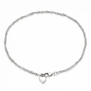 SOFIA ezüst karkötő szívvel  karkötő BI85.49401/75
