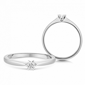 SOFIA DIAMONDS arany eljegyzési gyűrű gyémánttal 0,10 ct  gyűrű UDRG47226W-H-I1
