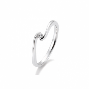 SOFIA DIAMONDS fehérarany gyűrű 0,05 ct gyémánttal  gyűrű BE41/85939-W