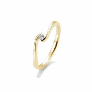 SOFIA DIAMONDS sárgaarany gyűrű 0,05 ct gyémánttal  gyűrű BE41/85939-Y