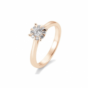 SOFIA DIAMONDS rózsaarany gyűrű 0,39 ct gyémánttal  gyűrű BE41/05765-R