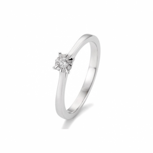 SOFIA DIAMONDS fehérarany gyűrű 0,104 ct gyémánttal  gyűrű BE41/05763-W