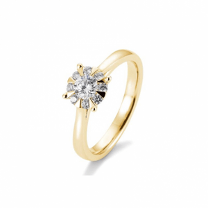 SOFIA DIAMONDS sárgaarany gyűrű 0,53 ct gyémánttal  gyűrű BE41/05766-Y