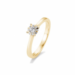 SOFIA DIAMONDS sárgaarany gyűrű 0,18 ct gyémánttal  gyűrű BE41/05764-Y