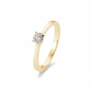 SOFIA DIAMONDS sárgaarany gyűrű 0,104 ct gyémánttal  gyűrű BE41/05763-Y