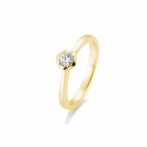 SOFIA DIAMONDS sárgaarany gyűrű 0,20 ct gyémánttal  gyűrű BE41/05953-Y
