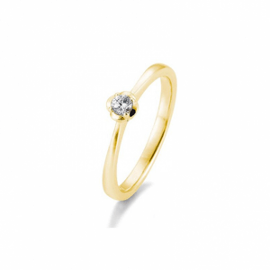 SOFIA DIAMONDS sárgaarany gyűrű 0,10 ct gyémánttal  gyűrű BE41/05951-Y