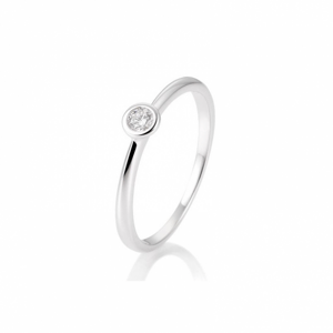 SOFIA DIAMONDS fehérarany gyűrű 0,10 ct gyémánttal  gyűrű BE41/85127-9-W