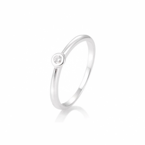 SOFIA DIAMONDS fehérarany gyűrű 0,05 ct gyémánttal  gyűrű BE41/85771-6-W
