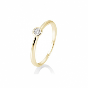 SOFIA DIAMONDS sárgaarany gyűrű 0,10 ct gyémánttal  gyűrű BE41/85127-9-Y