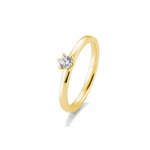 SOFIA DIAMONDS sárgaarany gyűrű 0,15 ct gyémánttal  gyűrű BE41/05988-Y
