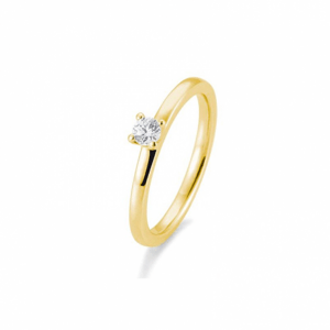 SOFIA DIAMONDS sárgaarany gyűrű 0,15 ct gyémánttal  gyűrű BE41/05991-Y