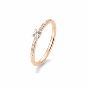 SOFIA DIAMONDS rózsaarany gyűrű 0,17 ct gyémánttal  gyűrű BE41/85950-R