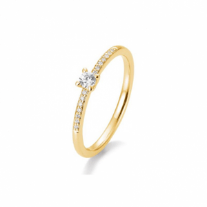 SOFIA DIAMONDS sárgaarany gyűrű 0,17 ct gyémánttal  gyűrű BE41/85950-Y