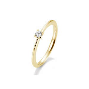 SOFIA DIAMONDS sárgaarany gyűrű 0,10 ct gyémánttal  gyűrű BE41/05633-Y