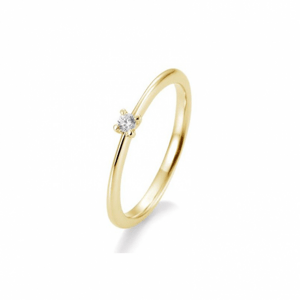 SOFIA DIAMONDS sárgaarany gyűrű 0,05 ct gyémánttal  gyűrű BE41/05632-Y