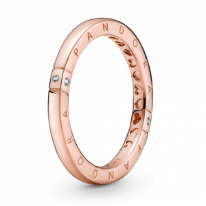 PANDORA Logó és szív aranyozott gyűrű  gyűrű 189482C01