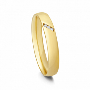 SOFIA aranygyűrű sárga aranyból gyémánttal  karikagyűrű 66/61110-035YG