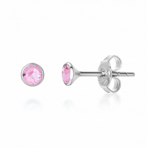 SOFIA ezüst fülbevaló rózsaszín cirkóniával  fülbevaló SJ218626.200+SJ218626.200