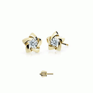 CUTIE DIAMONDS arany fülbevaló virág C2201  fülbevaló ND2201-30-D-X-1