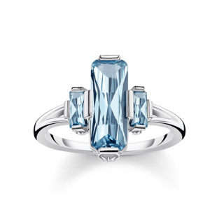 THOMAS SABO gyűrű Blue stone  gyűrű TR2267-009-1