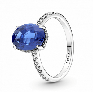 PANDORA Szikrázó kék köves gyűrű  gyűrű 190056C01