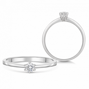 SOFIA DIAMONDS arany eljegyzési gyűrű 0,15 ct gyémánttal  gyűrű CK50019361855