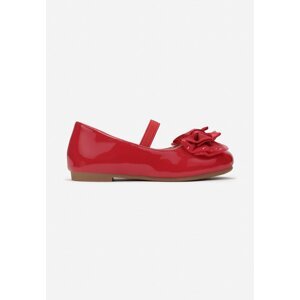 Piros színűek színűek balerina lapossarkú cipő