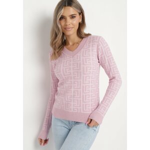 Rózsaszín pulóver