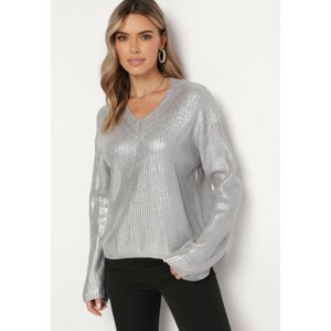 Ezüst pulóver